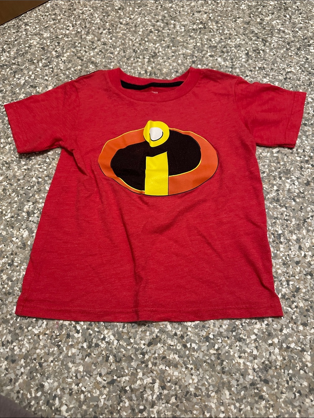 Kids' Red Short Sleeve Tee with Incredibles Logo